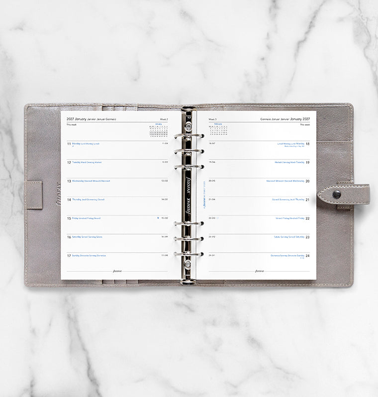 filofax-kalendereinlage-a5-2027-1-woche-auf-1-seite-multilingual image 3