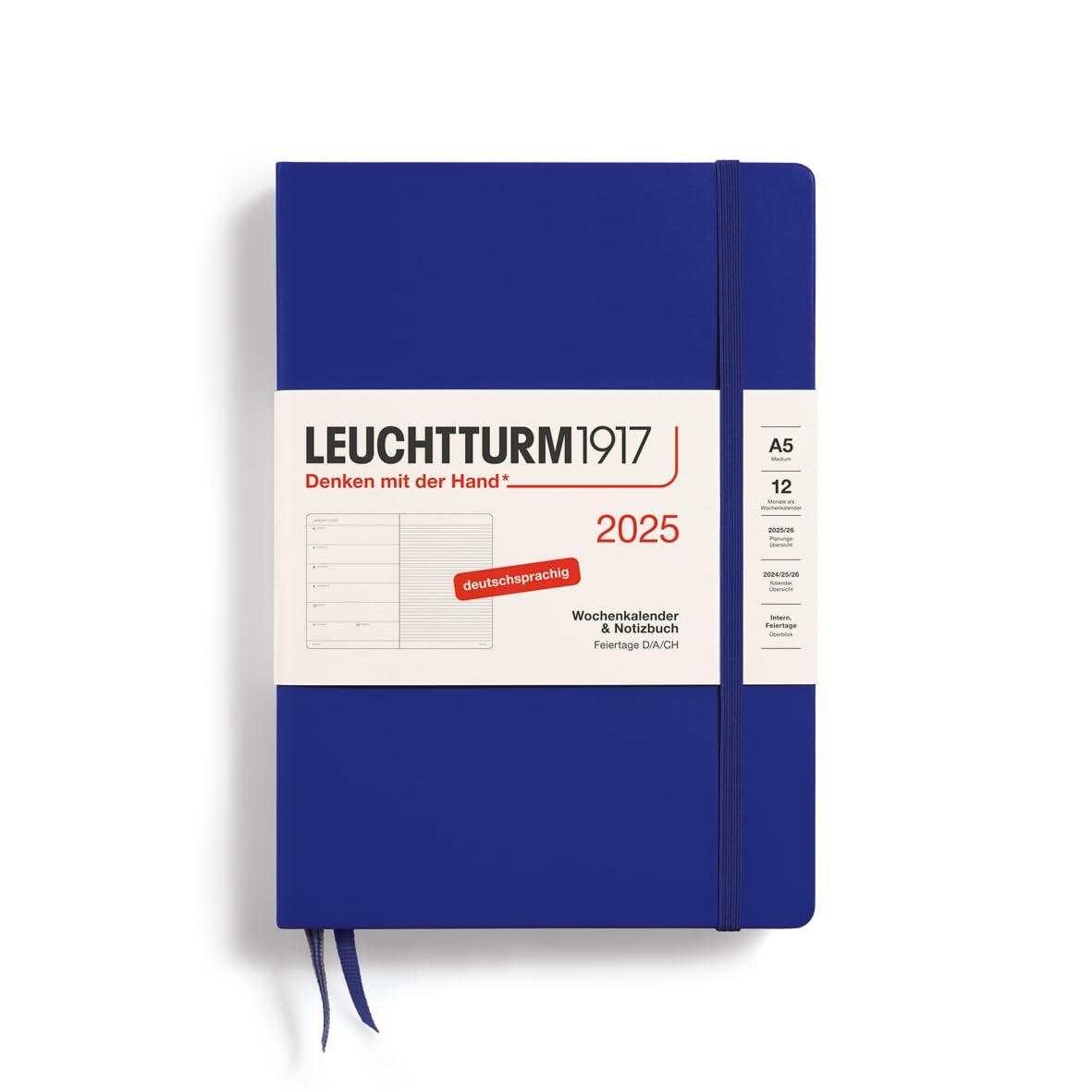 leuchtturm1917-wochenkalender-notizbuch-medium-a5-2025-ink-deutsch image 1