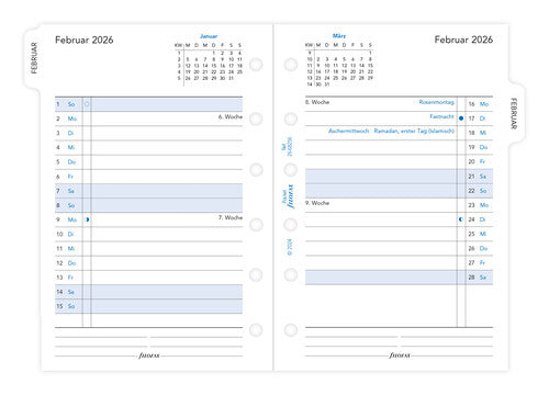 filofax-kalendereinlage-pocket-2026-deutsch-1-monat-2-seiten-mit-tab image 2