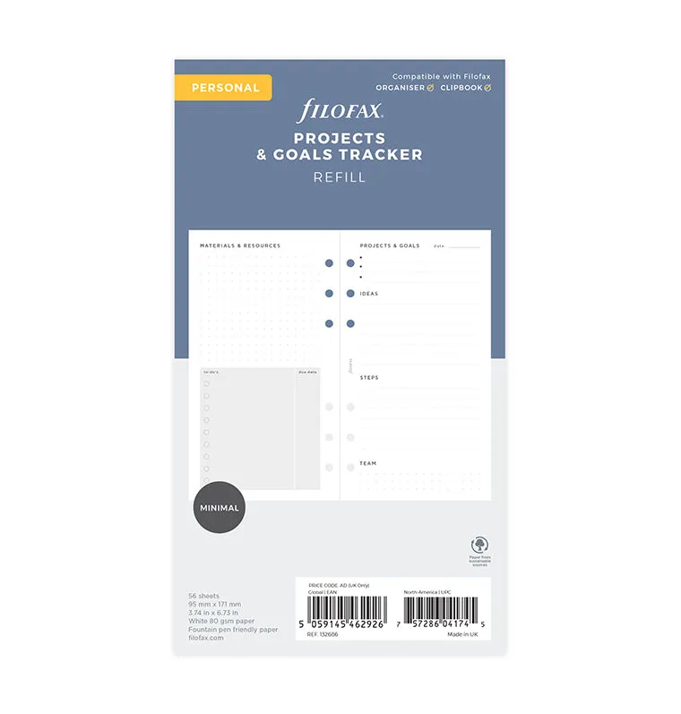 filofax-projects-goals-tracker-personal-einlage-56-blatt image 1