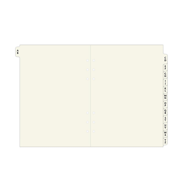 filofax-a5-register-a-z-cream-mit-verst-rkten-tabs image 2