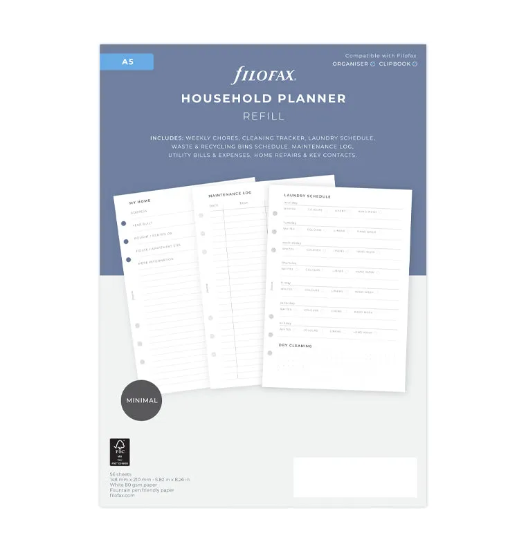 filofax-haushalts-planer-einlage-a5 image 1