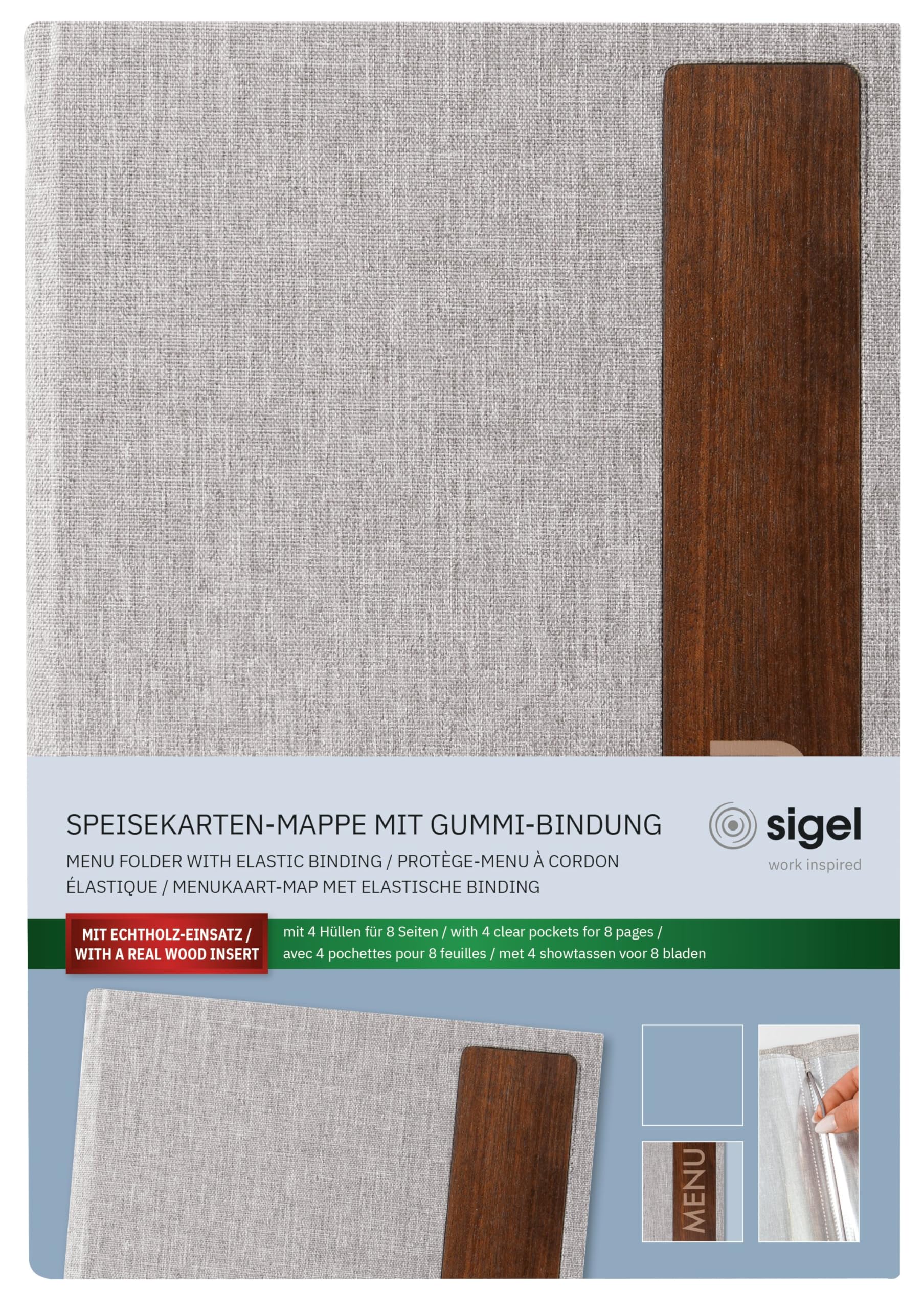 sigel-speisekartenmappe-a5-menu-mit-gummibindung-walnussholz image 8