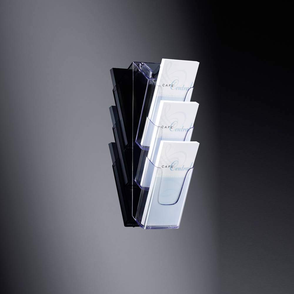 sigel-lh137-wand-prospekthalter-aus-acryl-3-f-cher-din-lang-a6-transparent image 5