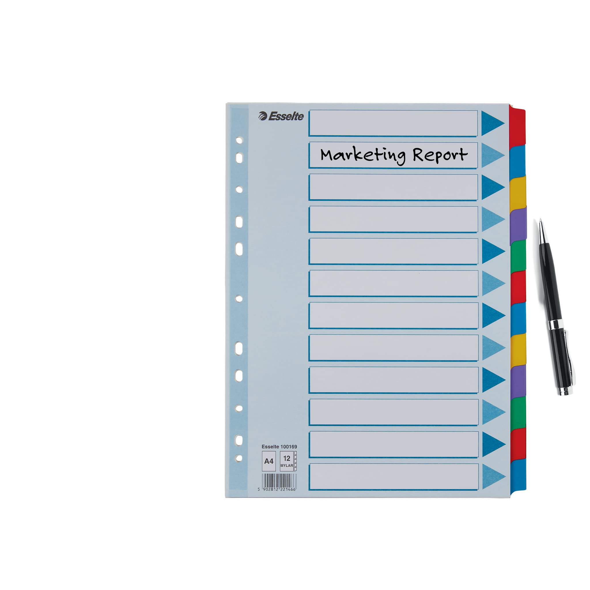 esselte-register-f-r-a4-deckblatt-und-12-trennbl-tter-mit-taben-blau-mehrfarbig- image 6