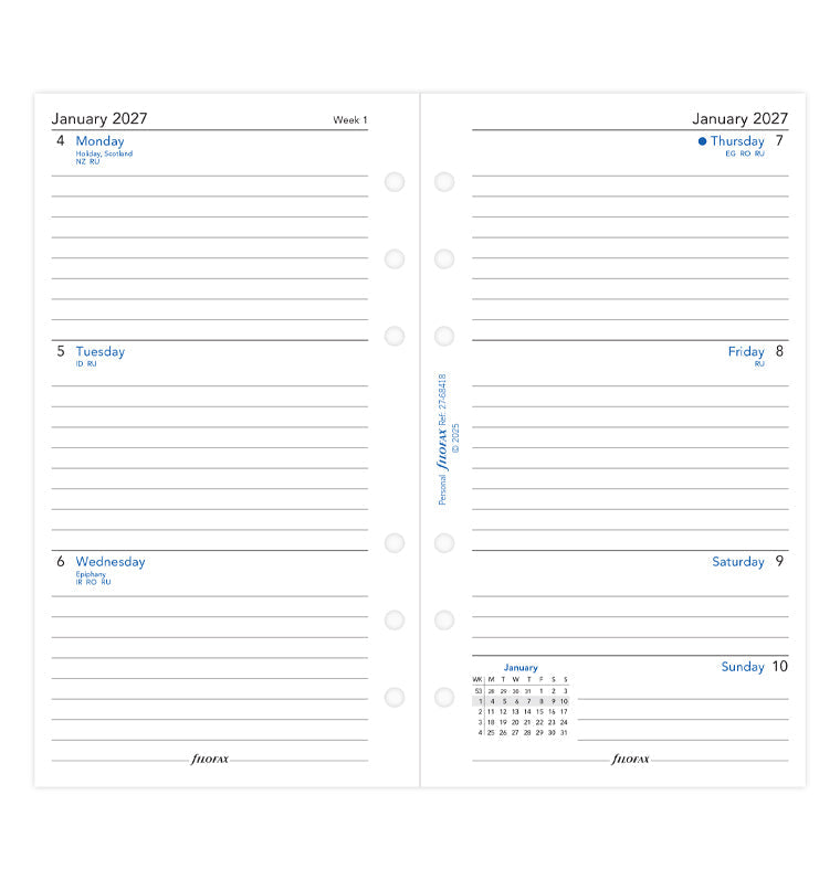 filofax-kalendereinlage-personal-2027-1-woche-2-seiten-englisch image 4