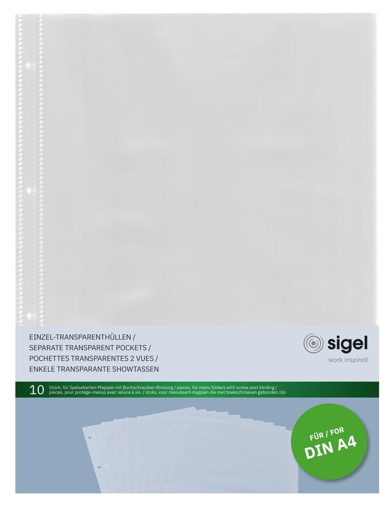 sigel-transparenth-llen-a4-f-r-speisekartenmappe-10-st-ck image 1