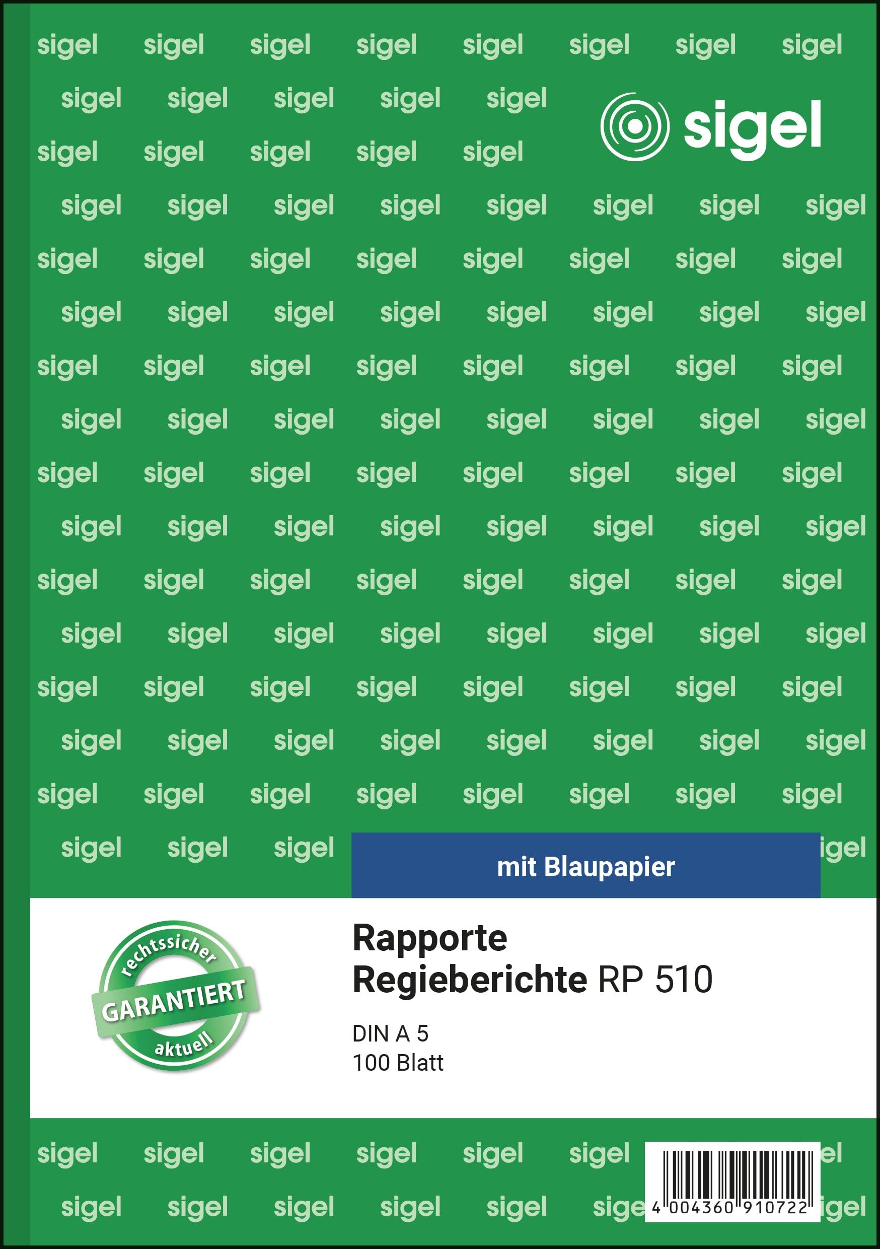 sigel-rp510-rapport-regiebericht-a5-formularbuch-100-blatt image 1