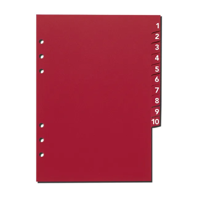 time-system-bus-databank-index-register-1-10-a5-kunststoff image 1