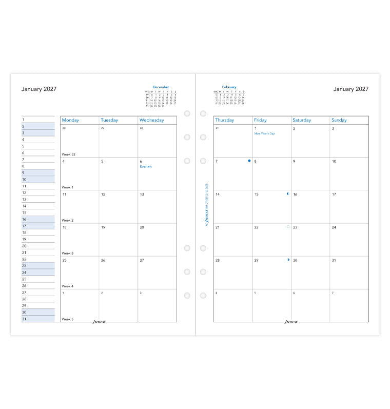 filofax-the-original-kalendereinlage-a5-2027-1-monat-2-seiten-englisch image 4