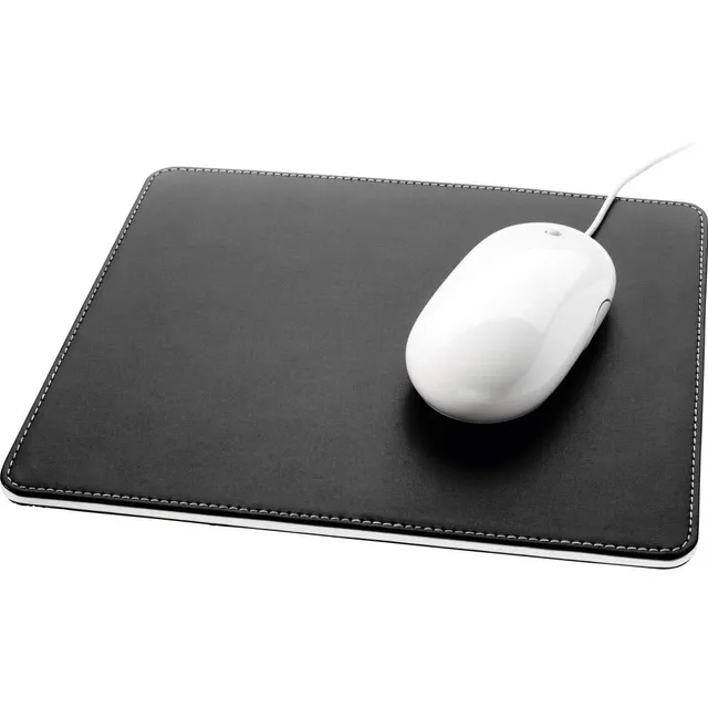sigel-eyestyle-mauspad-leder-imitat-schwarz-wei-20-x-25-cm image 1