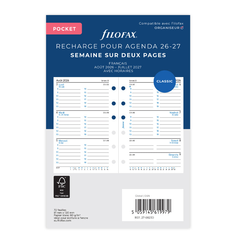 filofax-kalender-pocket-2026-2027-akademisch-1-woche-2-seiten-franz-sisch image 1