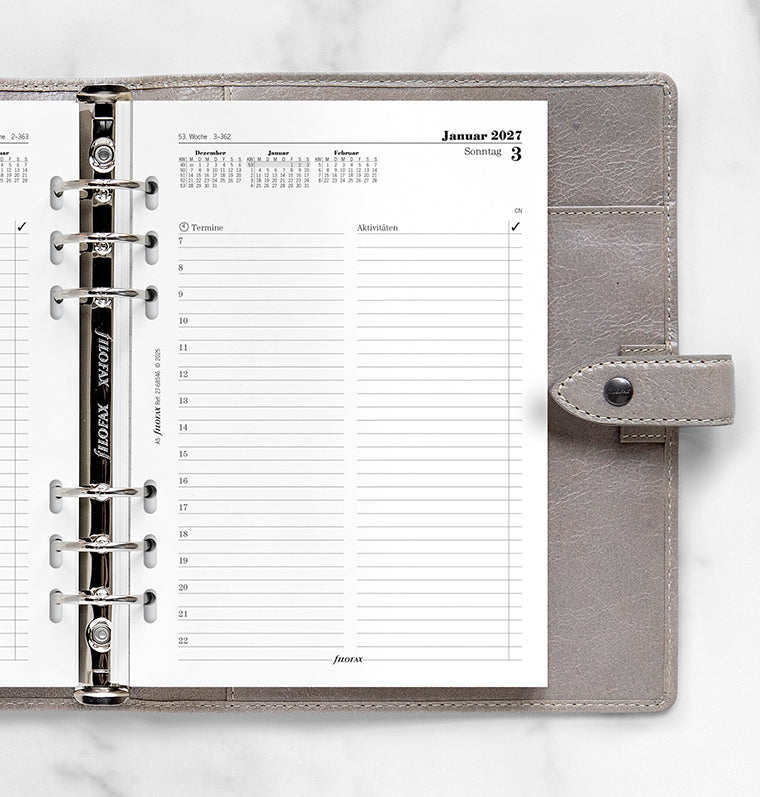 filofax-kalendereinlage-1-tag-1-seite-deutsch-a5-multifit-2027 image 2