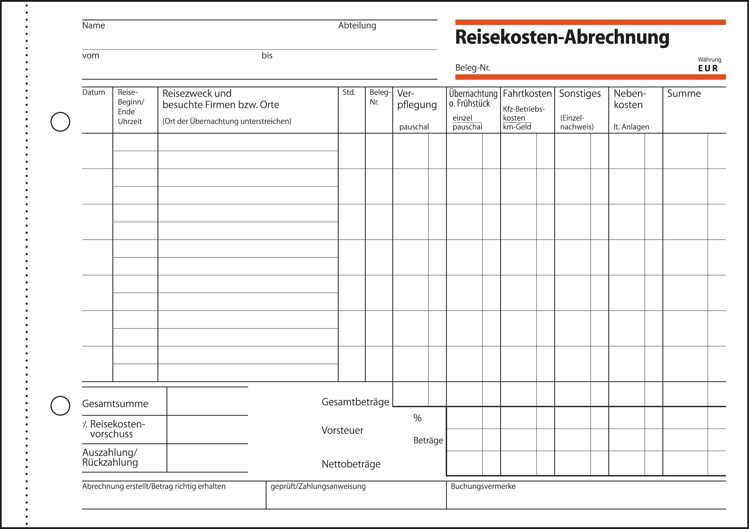 sigel-reisekostenabrechnung-w-chentlich-a5-quer-formularblock-5er-pack image 2