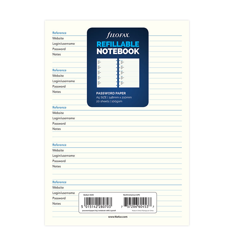 filofax-passw-rter-einlage-a5-f-r-notebook image 1