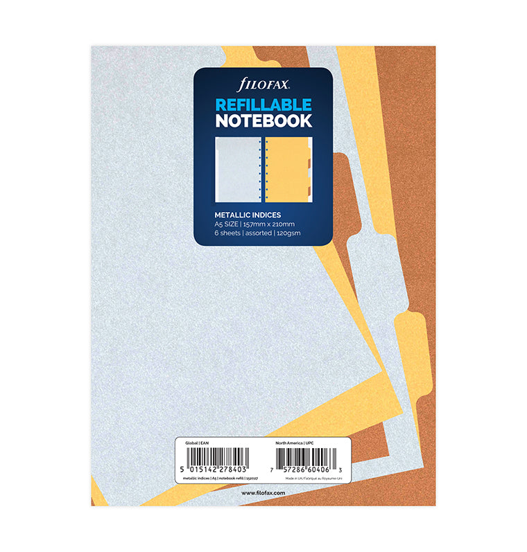 filofax-6er-notebook-trennbl-tter-metallic-a5 image 5