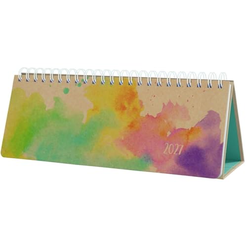 sigel-jolie-tischkalender-2027-querformat-rainbow-flow-gelb-lila image 6