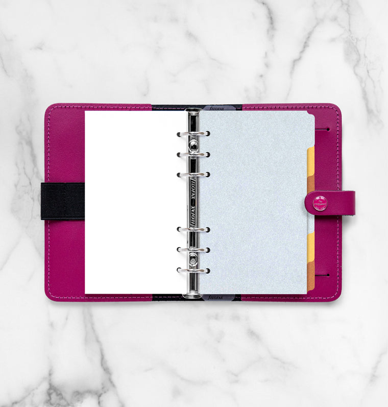filofax-trennbl-tter-metallic-blanko-personal-6er-ros-gold-gold-silber image 2