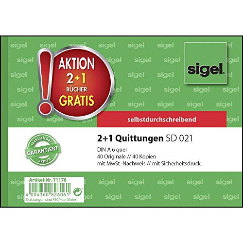 sigel-quittungsblock-a6-quer-2x40-blatt-selbstdurchschreibend-3er-pack image 7