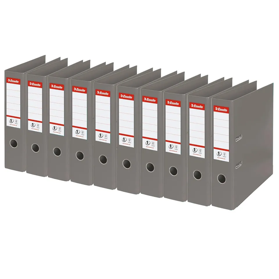 esselte-no-1-ordner-a4-75-mm-kunststoff-grau-811380 image 1