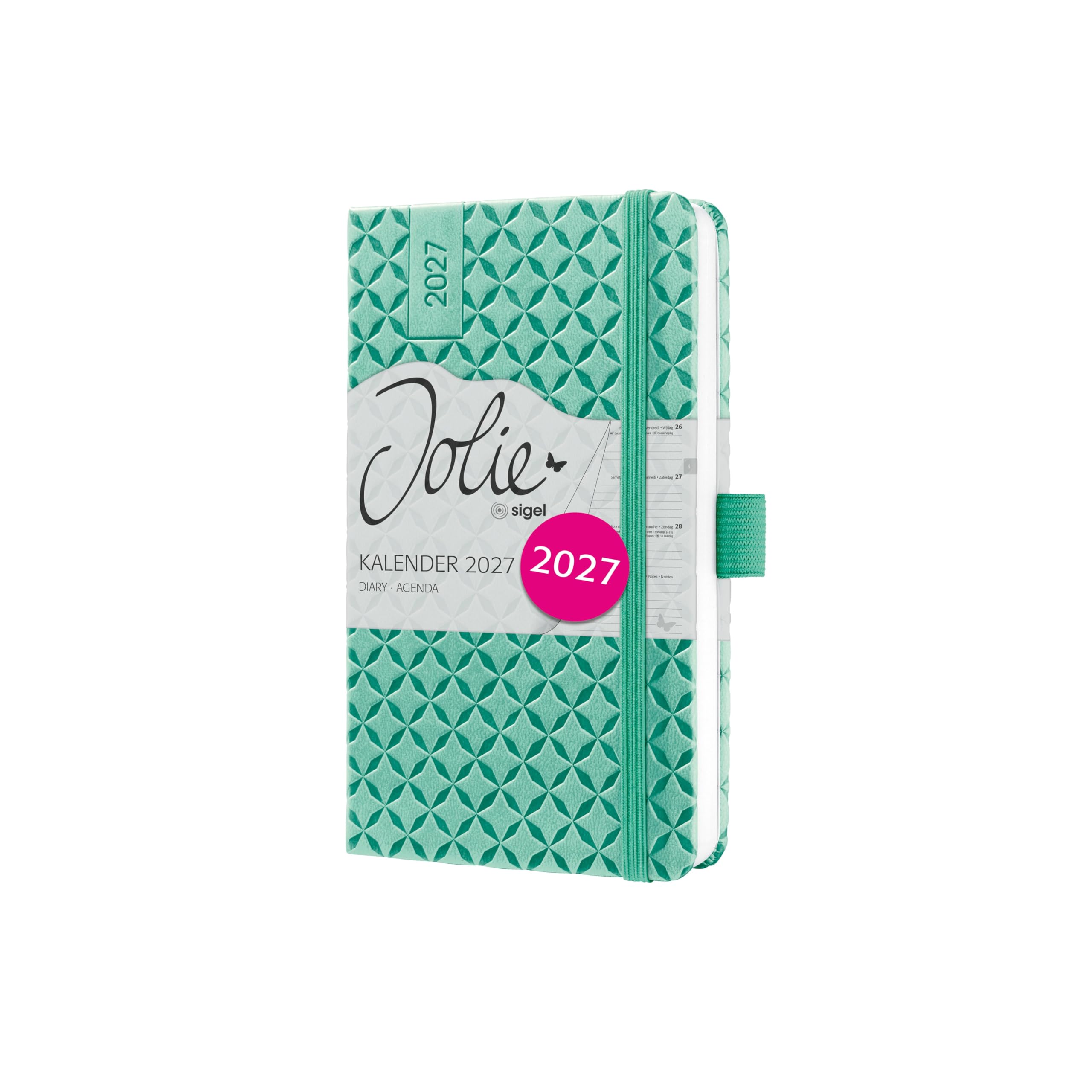 sigel-jolie-wochenkalender-2027-a6-petrol-hardcover-terminplaner image 8