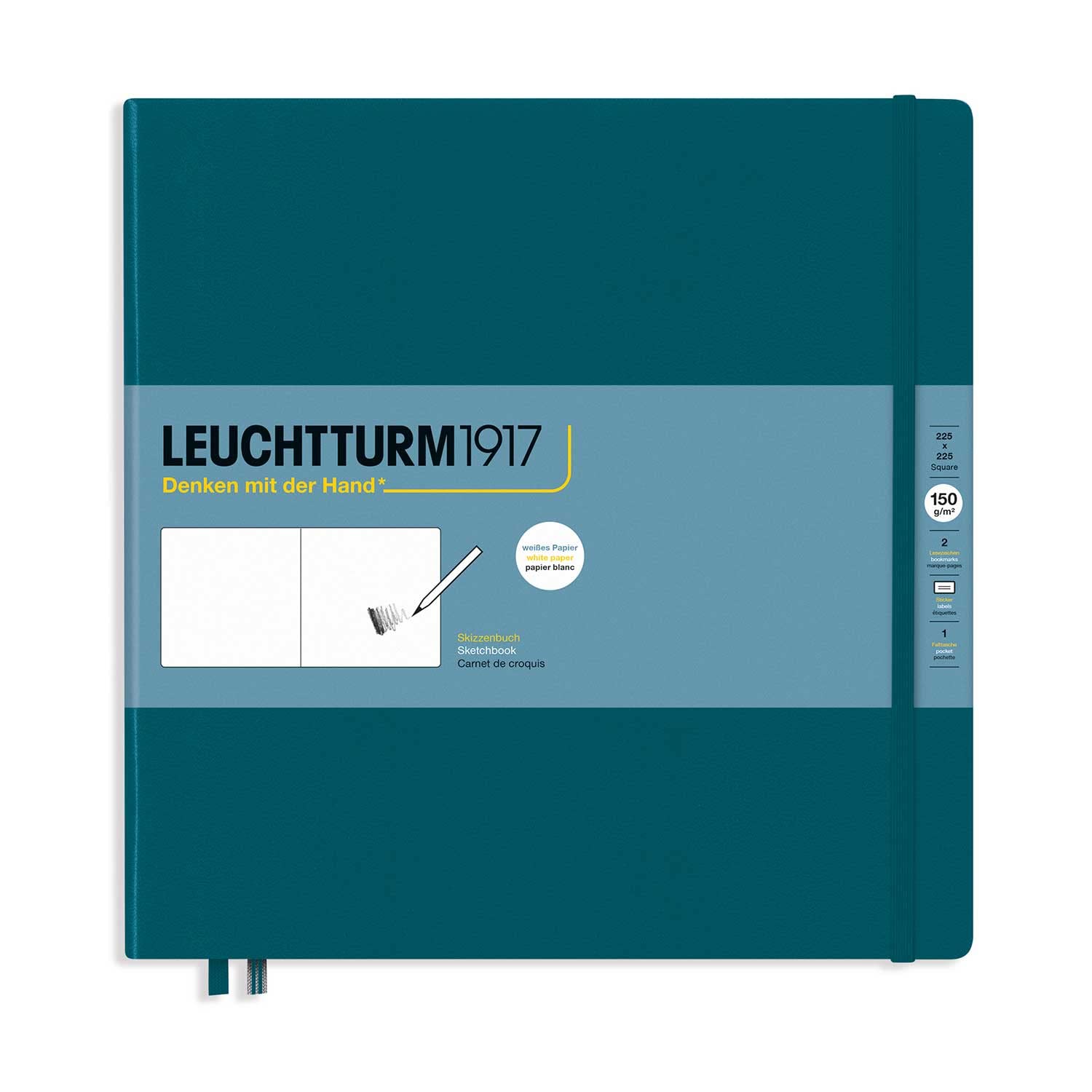 leuchtturm1917-skizzenbuch-quadrat-hardcover-port-red image 4
