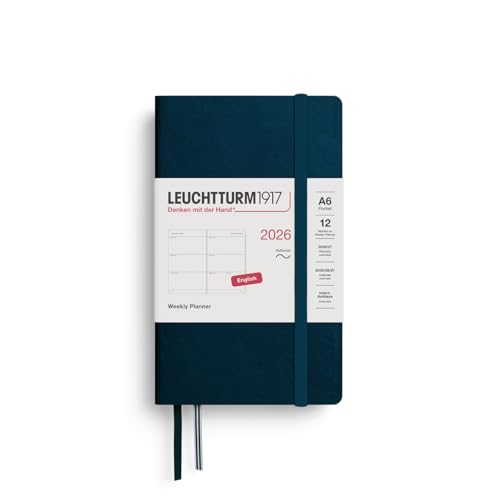 leuchtturm1917-wochenkalender-pocket-a6-2026-softcover-deep-sea-englisch-372750 image 3