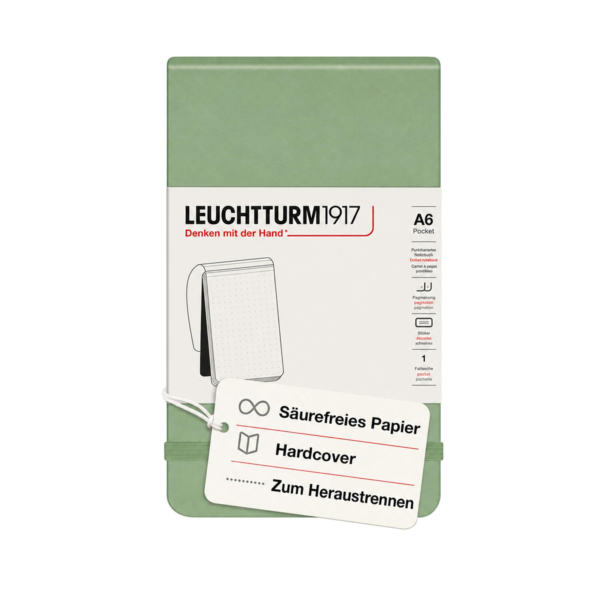 leuchtturm1917-notizblock-pocket-a6-hardcover-liniert-puder image 6