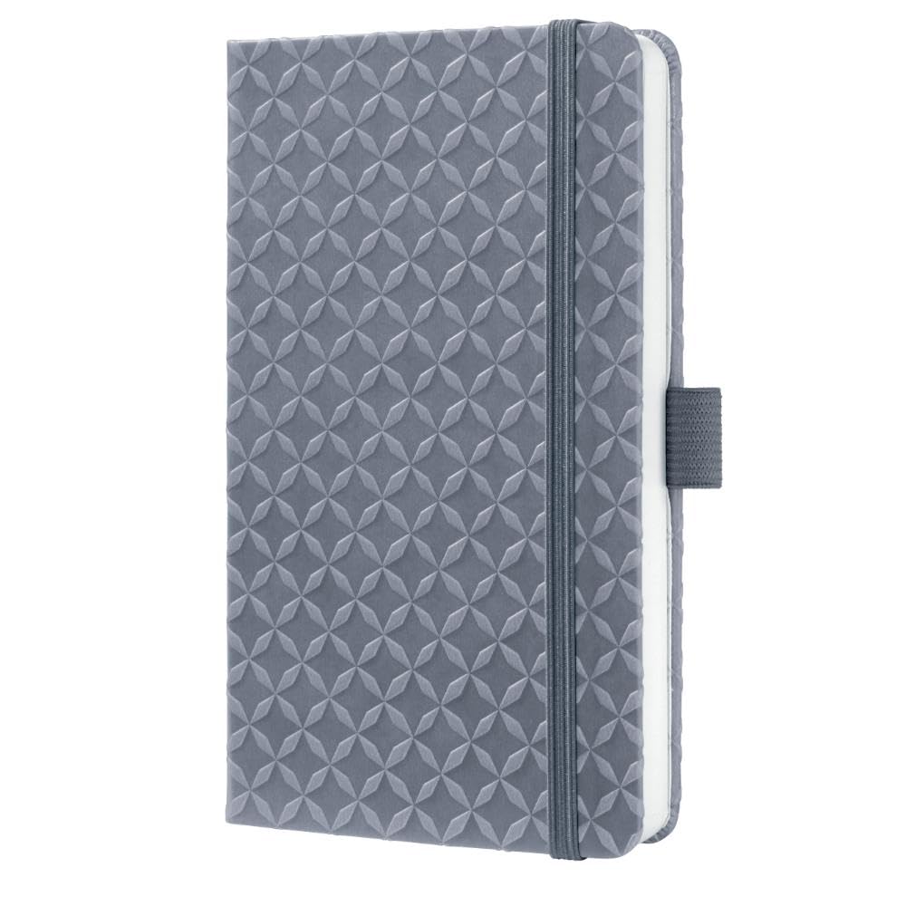 sigel-jolie-notizbuch-a6-liniert-hardcover-glacier-grey-mit-gummiband image 1