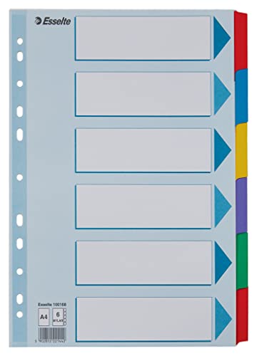 esselte-register-a4-6-teilig-mehrfarbig-aus-recyclingkarton image 8