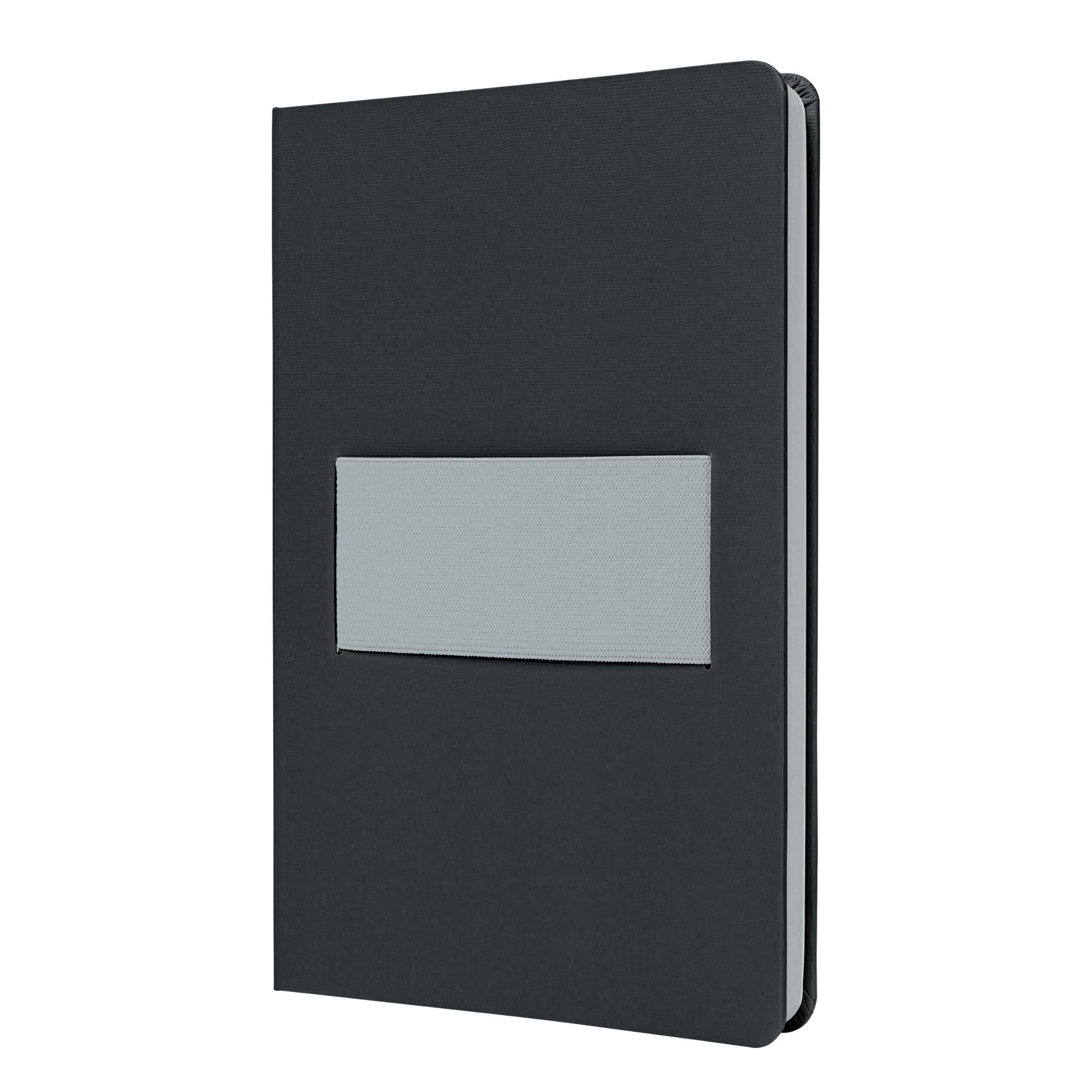 sigel-linescape-notizbuch-a5-liniert-hardcover-dark-grey-light-grey-mit-gummiban image 1