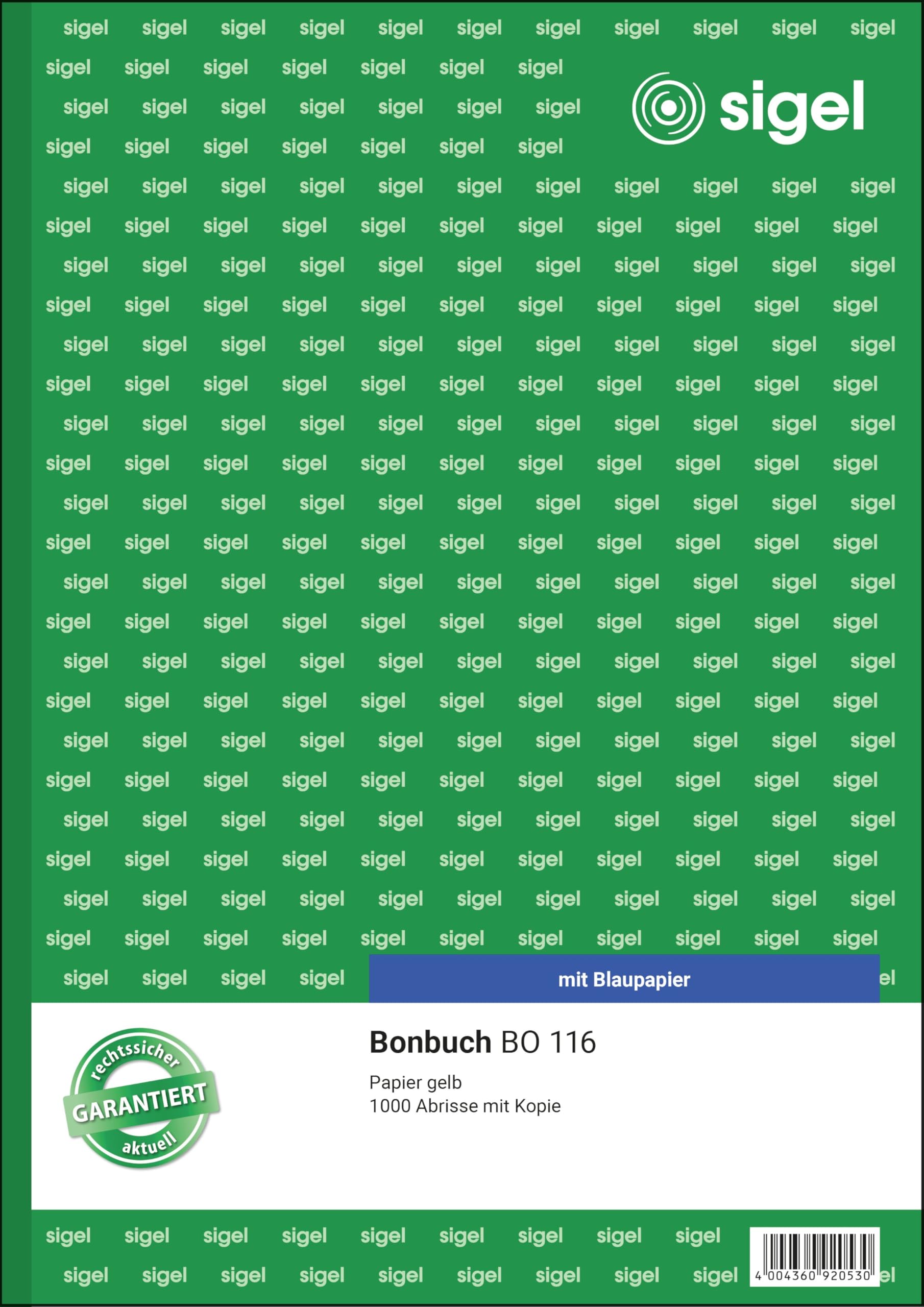 sigel-bo116-bonbuch-bonblock-a4-gelb-1000-abrisse image 1