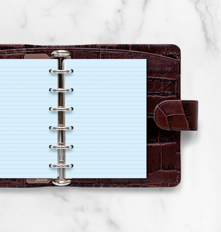 filofax-notizpapier-blau-liniert-pocket-20-blatt-sale image 2