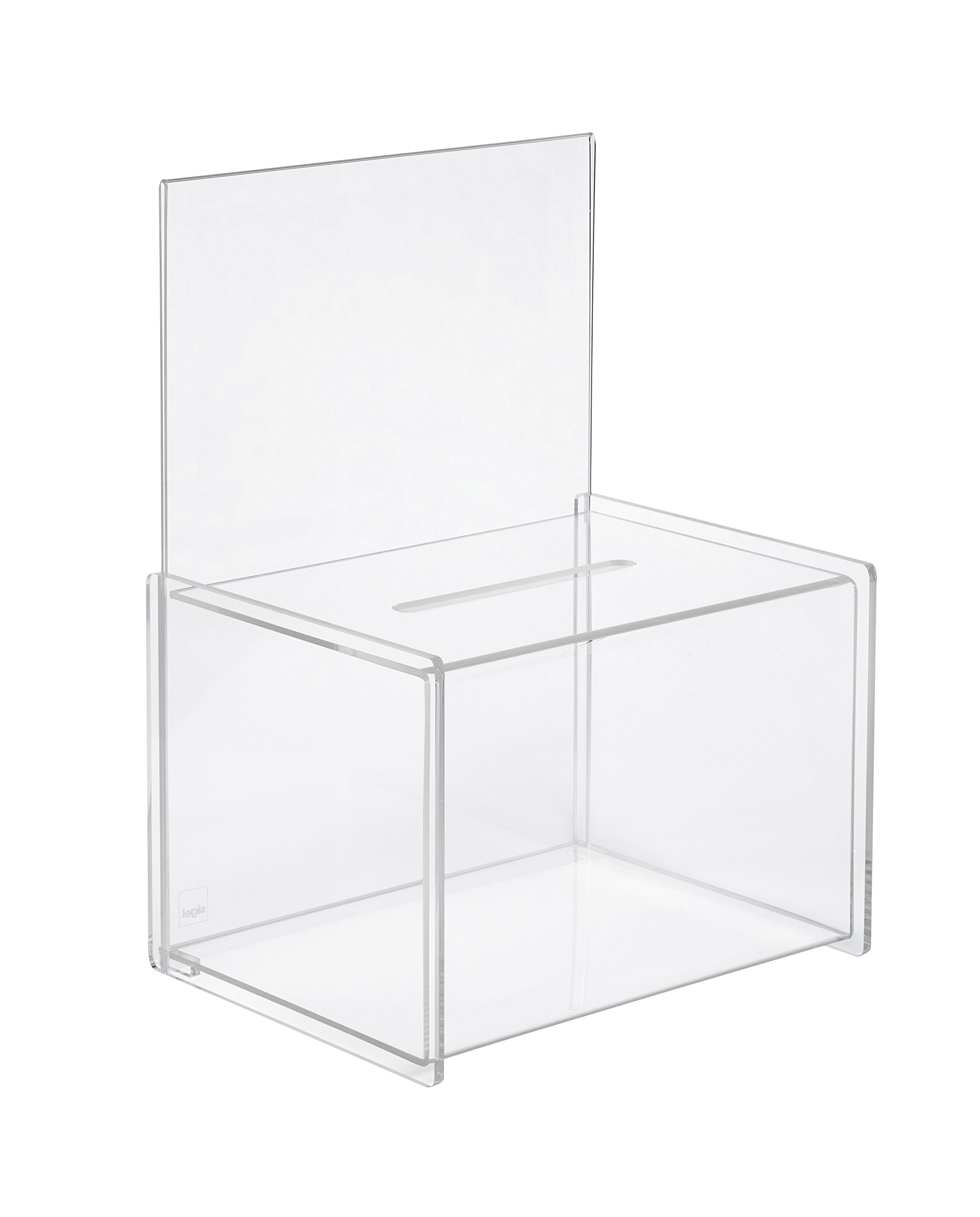 sigel-spendenbox-losbox-aus-acryl-mit-a4-einstecktafel image 2
