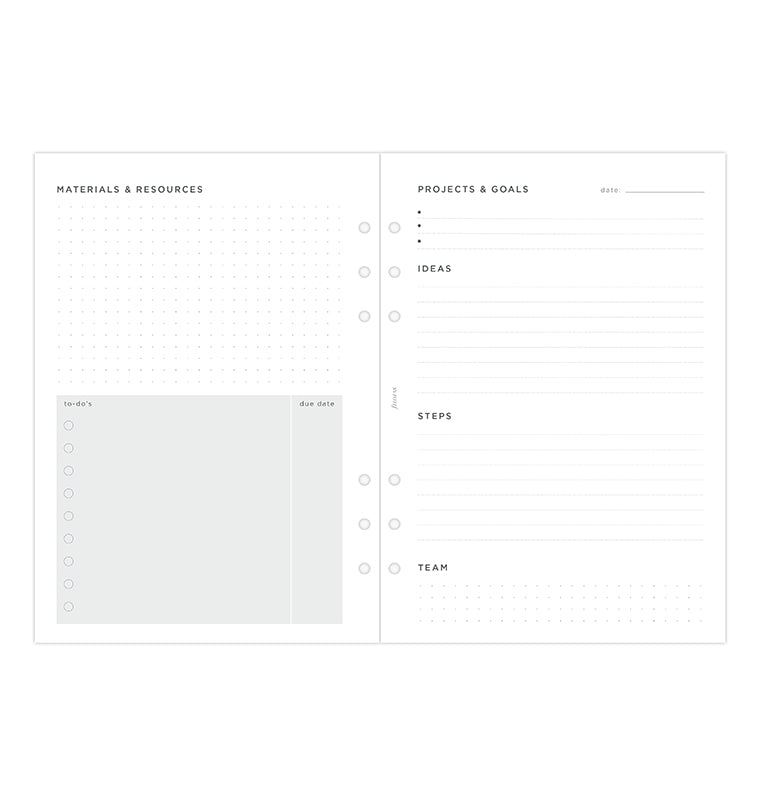 filofax-projects-goals-tracker-a5-ziele-aufgaben-einlagen-56-blatt image 5