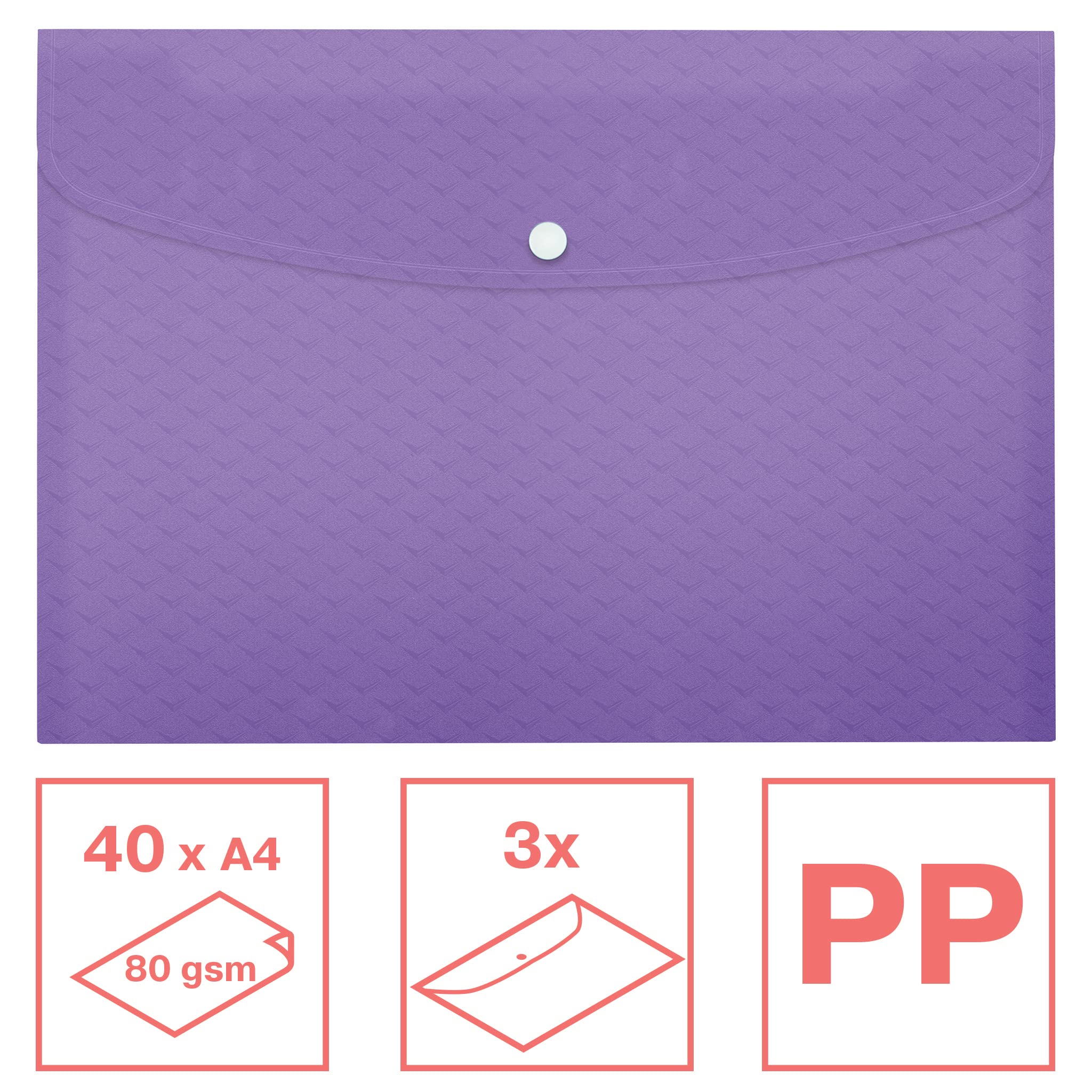 esselte-colour-breeze-a4-dokumententasche-3-st-ck-lavendel-628490 image 2