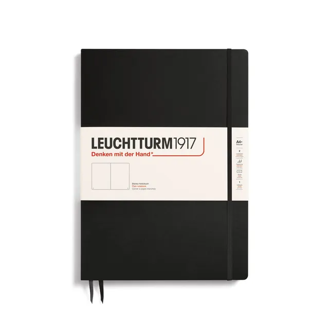 leuchtturm1917-notizbuch-master-slim-a4-hardcover-blanko-schwarz image 1