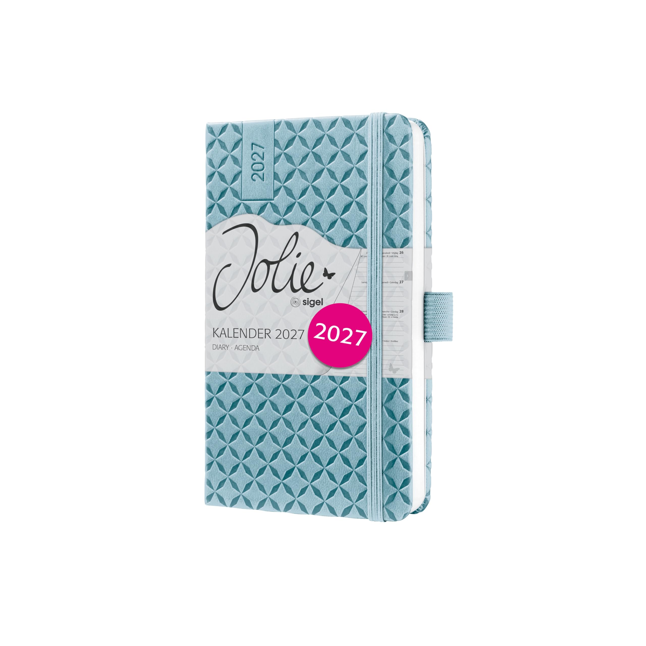 sigel-jolie-wochenkalender-2027-a6-petrol-hardcover-terminplaner image 7
