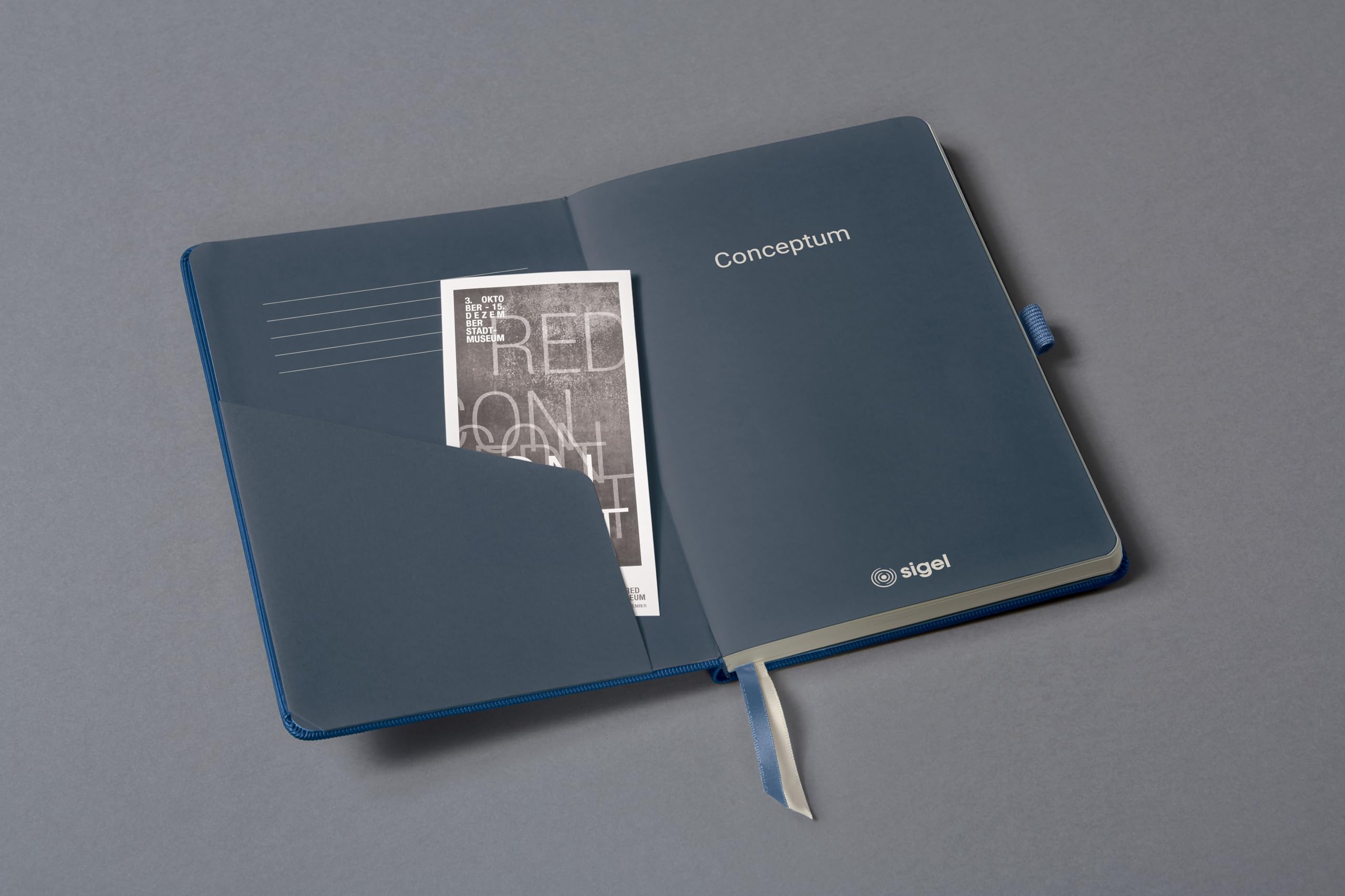 sigel-conceptum-notizbuch-a5-liniert-blau-metallic-hardcover image 6