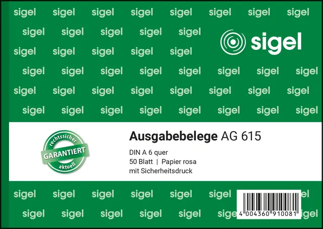 sigel-ausgabebeleg-a6-quer-formularblock-50-blatt-mit-mwst-nachweis image 1
