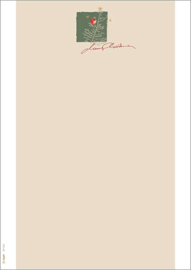 sigel-weihnachtsbriefpapier-christmas-with-apples-a4-100-blatt image 1