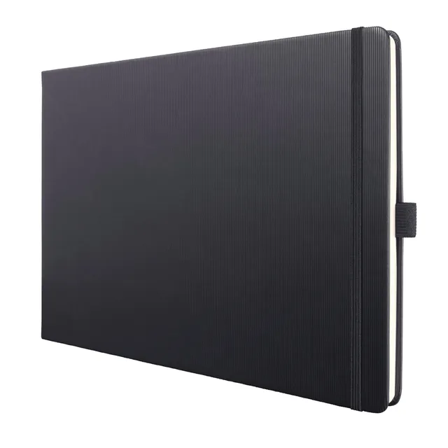 sigel-conceptum-premium-notizbuch-a4-quer-blanko-hardcover-schwarz image 1