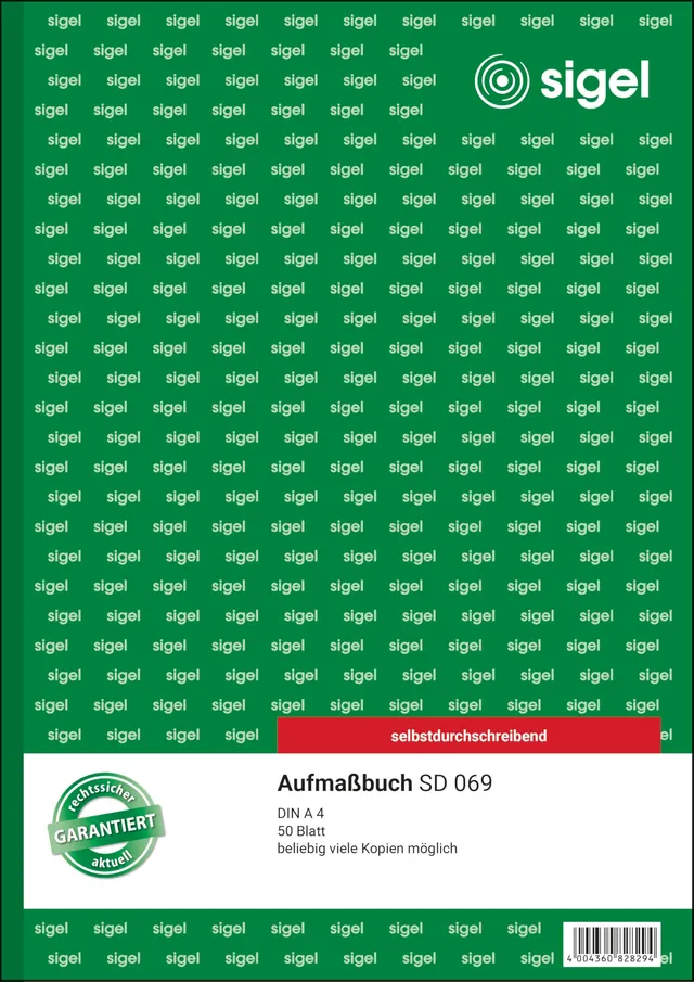 sigel-aufma-buch-a4-selbstdurchschreibend-50-blatt image 1