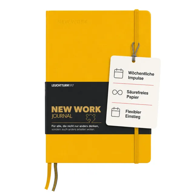 leuchtturm1917-new-work-journal-b5-12-wochen-programm-sunflower image 1