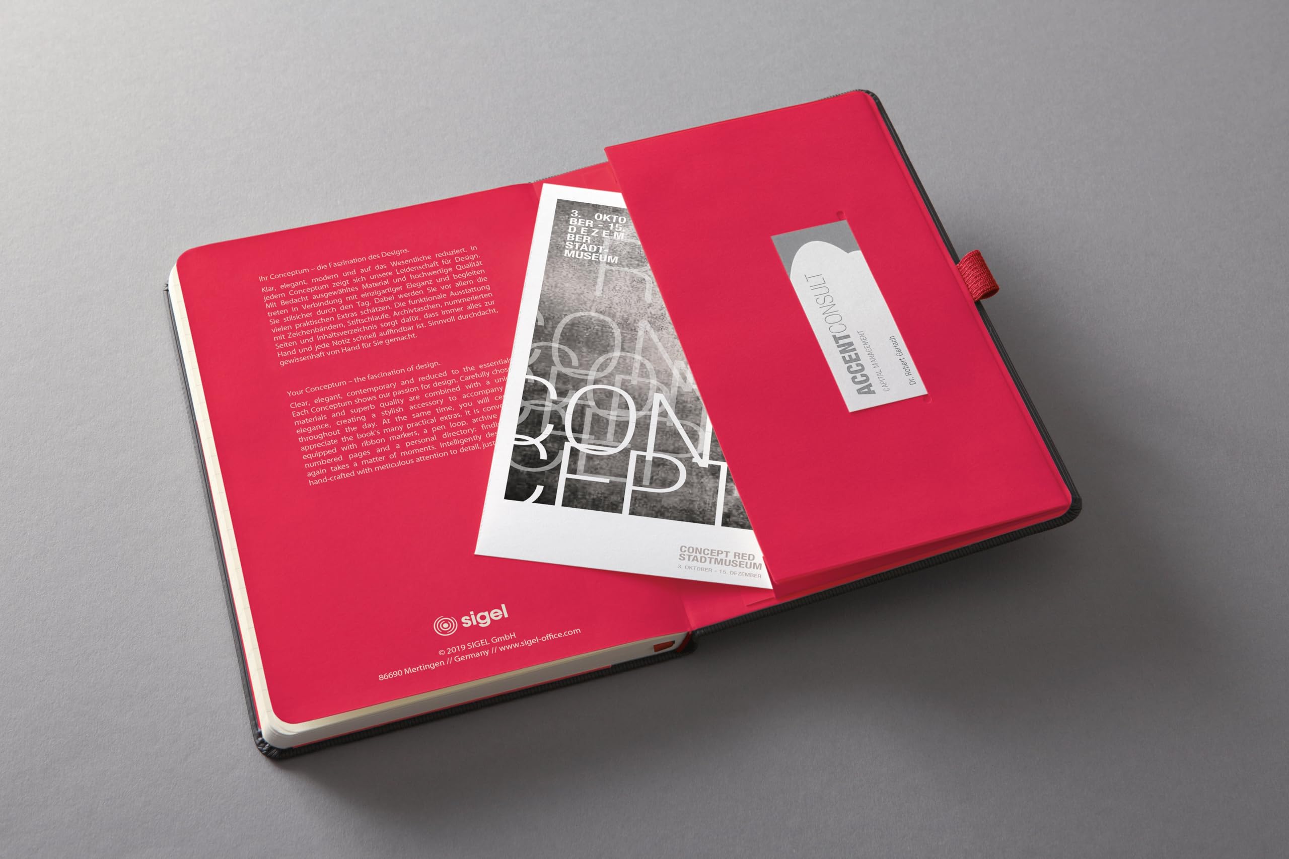 sigel-conceptum-wochenplaner-2027-a6-hardcover-schwarz-rot image 7