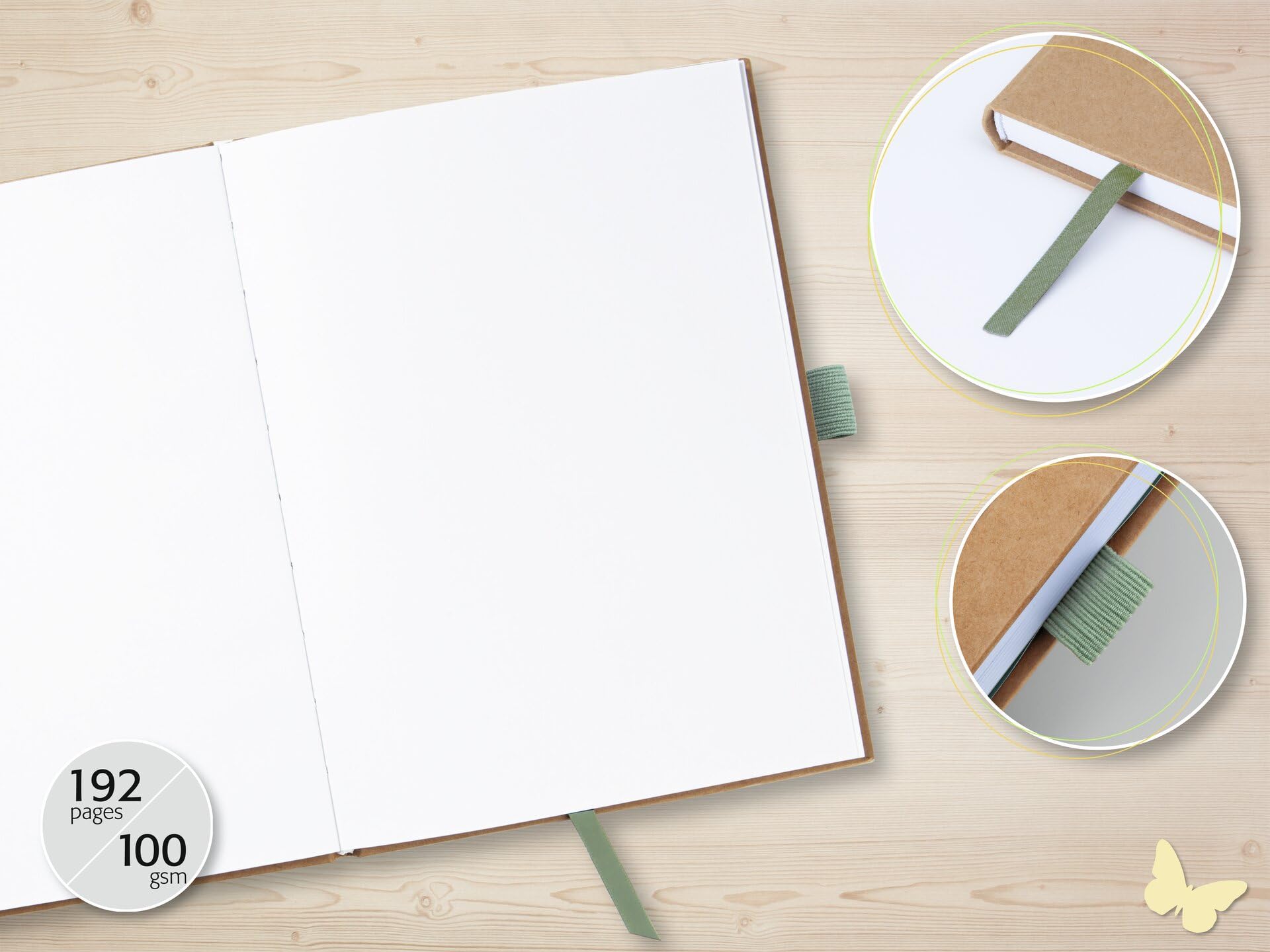 sigel-jolie-notizbuch-a5-blanko-pure-mint-2-st-ck-192-seiten image 3
