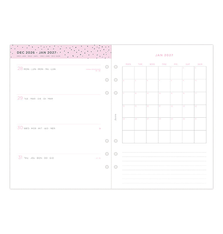 filofax-confetti-kalendereinlage-2027-a5-1-woche-auf-2-seiten-horizontal image 5