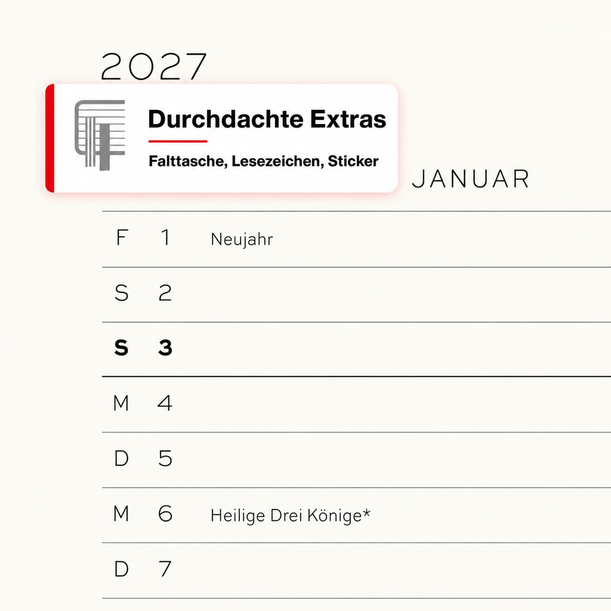 leuchtturm1917-wochenplaner-2027-medium-a5-schwarz-deutsch-18-monate-stundenrast image 4