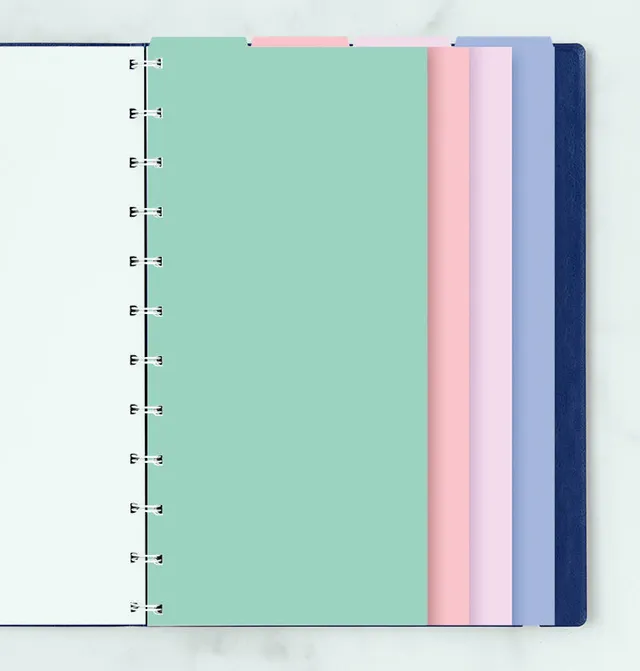 filofax-4er-blanko-notebook-trennbl-tter-pastel-a4-mit-tabs image 1