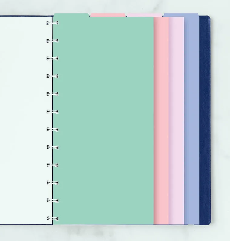 filofax-4er-blanko-notebook-trennbl-tter-pastel-a4-mit-tabs image 1